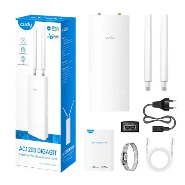 Picture of Cudy AP1300 (Outdoor) Wi-Fi 5 AC1200 Mbps Wireless Dual Band Access Point