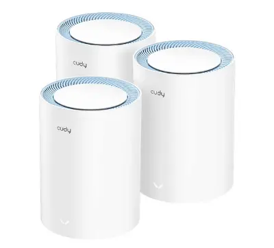 Picture of Cudy M1200 AC1200 Mbps Ethernet Dual-Band Mesh Wi-Fi 5 System (3-Pack)