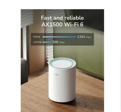 Picture of Cudy M1500 AX1500 Mbps Gigabit Dual-Band Mesh Wi-Fi 6 System (2-Pack)