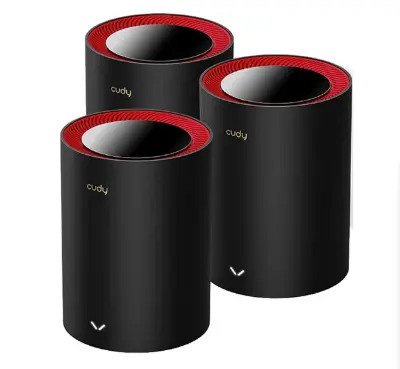 Picture of Cudy M3000 1.0 AX3000 Mbps Gigabit Dual-Band Black Mesh Wi-Fi 6 System (3-Pack)
