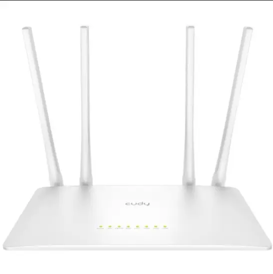 Picture of Cudy WR1200 AC1200 Dual Band Smart Wi-Fi Router - 5dBi High Gain Antennas - 867Mbps at 5GHz and 300Mbps at 2.4GHz - White