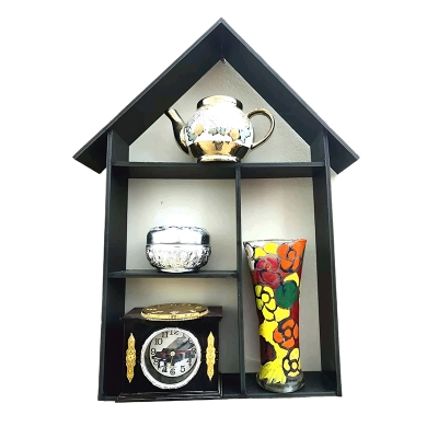 Picture of Premium Quality House Model Wall Shelf Wall Décor (H-18”L-10” Depth- 2.5” 4 Shelve Usable) Waterproof