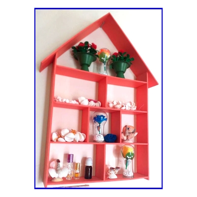 Picture of Wall Shelves for Living Room, Bedroom | Wall Mount Shelf/Rack/Stand/Showcase for Home Decor - Wall Hanging Storage Unit, House Decorative, Showpiece Storage Stand