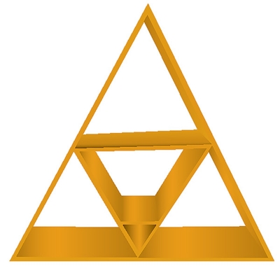 Picture of New Design Wholesale Custom Multicolor Triangle Floating Shelves Wall Shelf