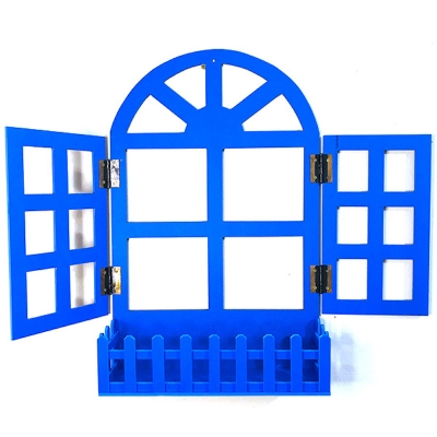 Picture of Wall Decor Display Shelf Modern Window Design| Holder Wall Shelves| Kitchen Bathroom | Office Gothic Room | Decoration Bedroom PVC Waterproof Board