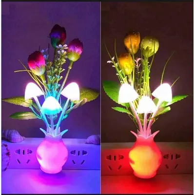 Picture of Flower Design LED Mushroom Light | MNK SHOP (Red)