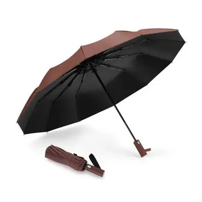 Picture of BMW 12 Ribs Premium Travel Umbrella | MNK SHOP (Brown)