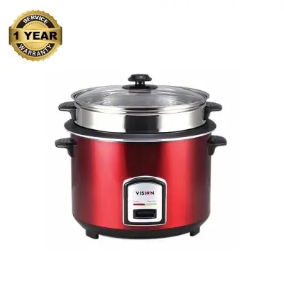 Picture of VISION 1.8 Liter Rice Cooker REL-40-06 Stainless Steel (Single Pot) Regular (Red)