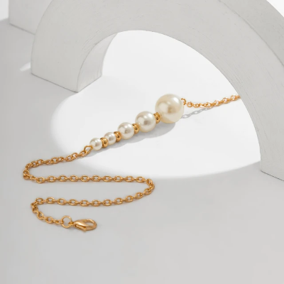 Picture of Pearl Garland Women Dating Wedding Travelling Tenoor Special - Off White