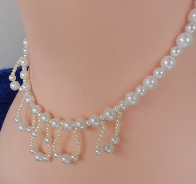 Picture of Pearl Simple Traditional Necklace Jewelry For Girls And Women’s - Off White