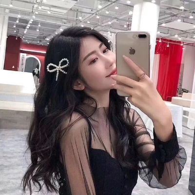 Picture of Pearl Bowknots Hairpins Hair Accessories Vintage Sweet Duck Billed Clip Korean Fashion Bangs Hairclip For Women Girls - White