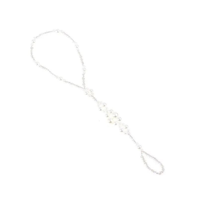 Picture of 1 PCS Pearl Anklet Girls and Women for Wedding patty Dating Sea beach - Off White