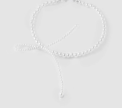 Picture of PEARL BOWKNOT BRACELET BANGLES JEWELRY FOR GIRLS AND WOMEN - Off White