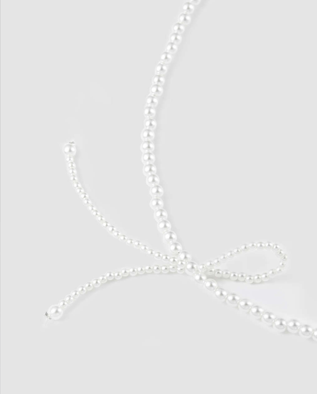 Picture of PEARL BOWKNOT BRACELET BANGLES JEWELRY FOR GIRLS AND WOMEN - Off White