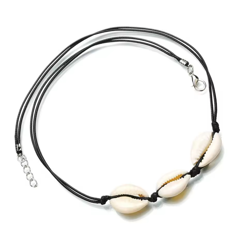 Picture of Natural Summer Beach Shell Choker Necklace Simple Bohemian Seashell Necklace Jewelry for Women Girls Birthday Gift - Multicolor