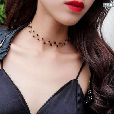 Picture of Pearl Neck Choker Necklaces for Women Simple New Collection - Gold Color Multilayer Chain Chain Necklace for Girls Party Accessory/ Stylish Neck for Girls Simple Stylish Tenoor Special - Multi