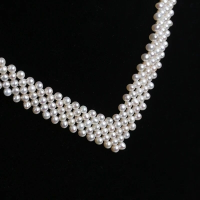 Picture of Pearl Necklace For Bride Girls Women wearing At Wedding Party Dating Festival Travelling Occasion Tenoor Special - Multi