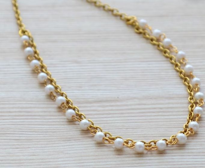 Picture of Pearl Multi Layer Anklet Nupur Payel For Girls And Women Wearing At Wedding Occasion Beachfront Vacation Party Dating Travelling ornaments Tenoor Special - Multi