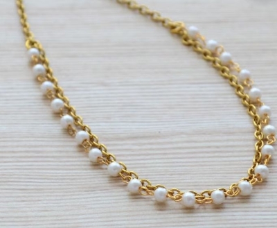 Picture of Pearl Multi Layer Anklet Nupur Payel For Girls And Women Wearing At Wedding Occasion Beachfront Vacation Party Dating Travelling ornaments Tenoor Special - Multi