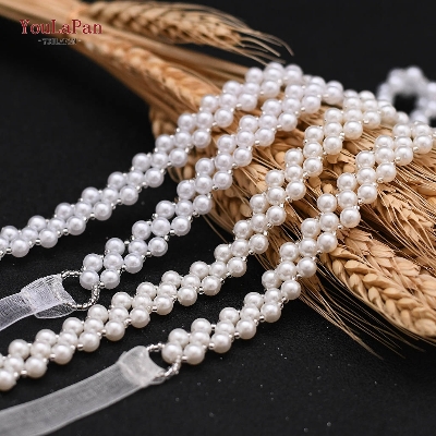 Picture of Pearls Belt Thin Bridal Wedding Dress Sash Beading Chain for Women Bling Belts for Plus Size Bridesmaid Belt Tenoor Special - Multi