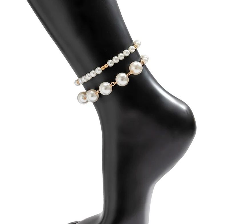 Picture of Multi Layer Pearl Anklet Girls and Women for Wedding patty  Sea beach Tenoor Special - Multi