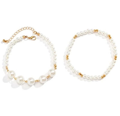 Picture of Multi Layer Pearl Anklet Girls and Women for Wedding patty  Sea beach Tenoor Special - Multi