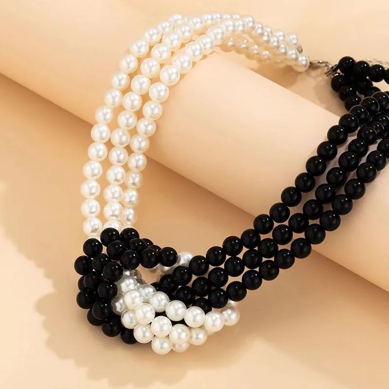 Picture of Multi Layer Multi Colour Pearl Necklace For Girls And Women Wearing At Wedding Party Dating Travelling Occasion Tenoor Special - Multi