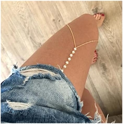 Picture of Thigh Chain Women Simple Body Chain Double Metal Body Chain Thigh Jewelry

Leg Jewelry/ Thai Jewelry /Waist Belt/Komorer Bicha FOR Girls And Women Wear At Wedding Special Day Tenoor Special - Multi
