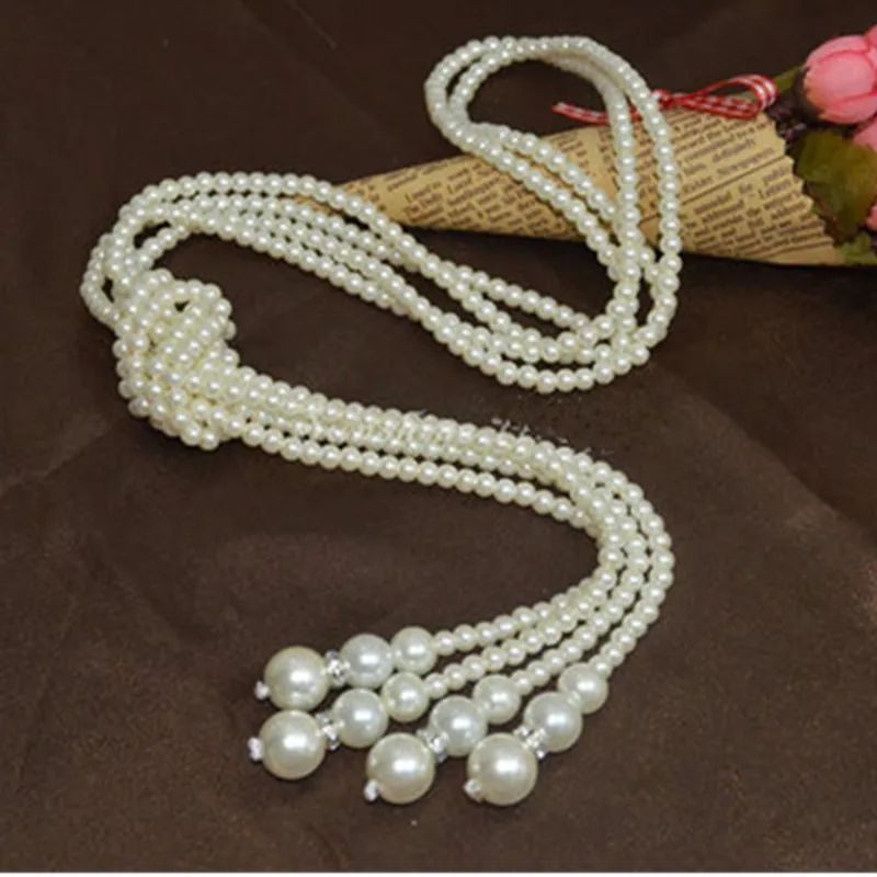 Picture of Pearl Multi Layer Necklace For Girls And Women Wearing At Wedding Occasion Travelling Dating Party Tenoor Special - Multi