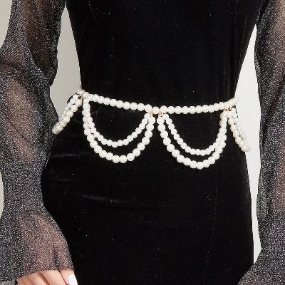 Picture of Girls and women can wear pearl waist belts or bischa for special occasions including weddings, parties, dating trips, and dance tenoor. - Multi