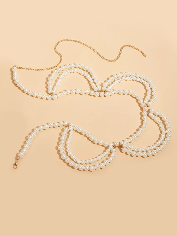Picture of Girls and women can wear pearl waist belts or bischa for special occasions including weddings, parties, dating trips, and dance tenoor. - Multi