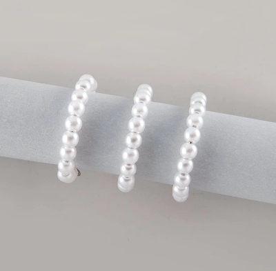 Picture of 4 Pcs Pearl Finger Ring For  Girl Jewellery For Women Fashion Wedding Tenoor Special - Multi