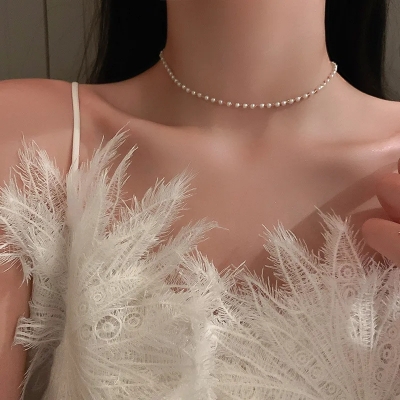 Picture of Understated -Craftsmanship and Trendy -4 mm Layer Pearl Necklace Off White Pearl- Progressively Better Preferble - Low Hassle and Maintanance Tenoor Special - Multi