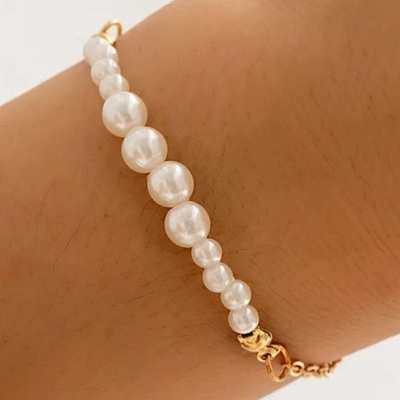 Picture of Indispensable -Quality And Durablity -Simple Pearl Bracelet Women Dating Wedding Tavelling- Innovative Preferble - Low Hassle and Maintanance - Multi