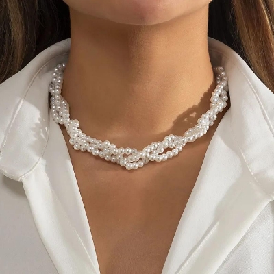 Picture of 3 Layer Gajra Garland Choker Necklace - Multi