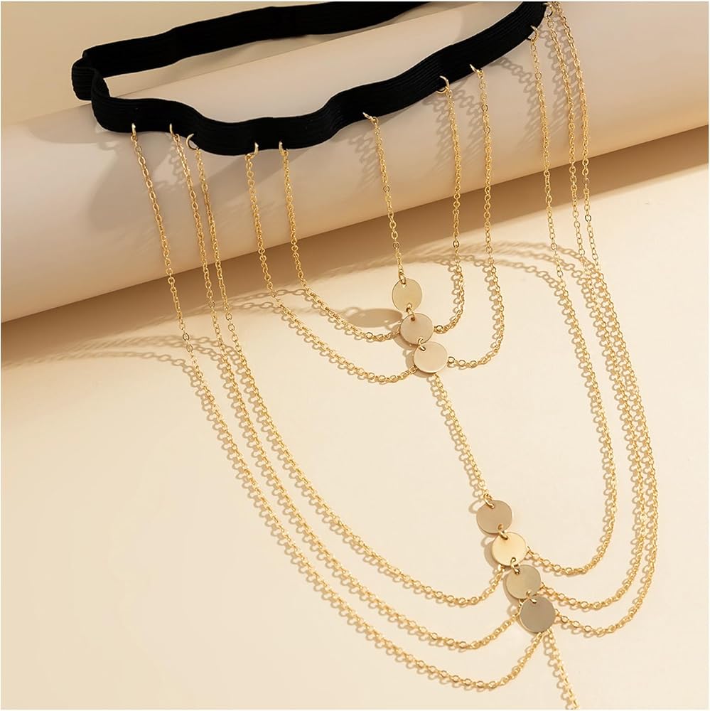 Picture of Gorgeous Trandy Sequins Thai Jewelry  Leg Jewelry Thai Anklet Payel For Girls And Women Wearing At Wedding Party Dating - Gold