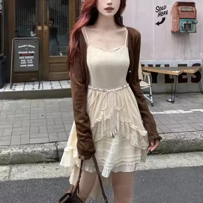 Picture of 170 cm Women's Bohemian Ethnic Style White Shell Thin Waist Belt Summer Accessory Decorative Straps Lady Dress and Woven Waistband Ropes - Off White