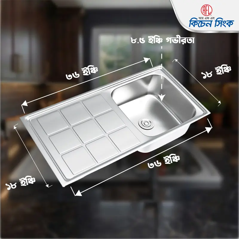 Picture of RFL Kitchen Sink (Elite) 36'' X 18'' RS1B T