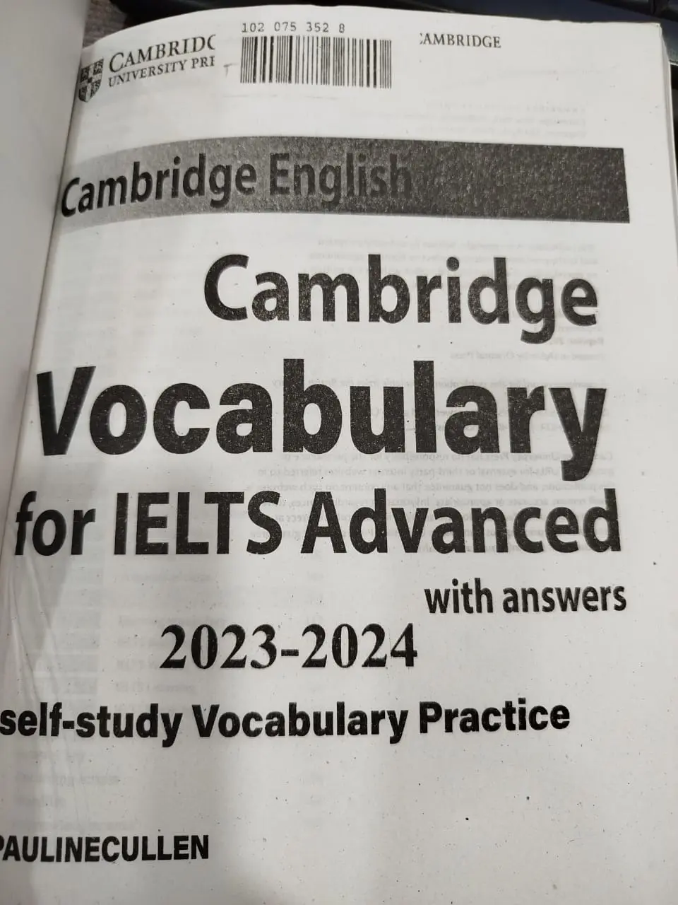 Picture of Cambridge IELTS Vocabulary Advance With Answer