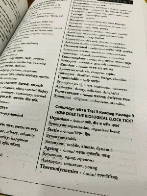 Picture of Cambridge IELTS Vocabulary 1-19  Eng To Bang With synonyms and Antonyms