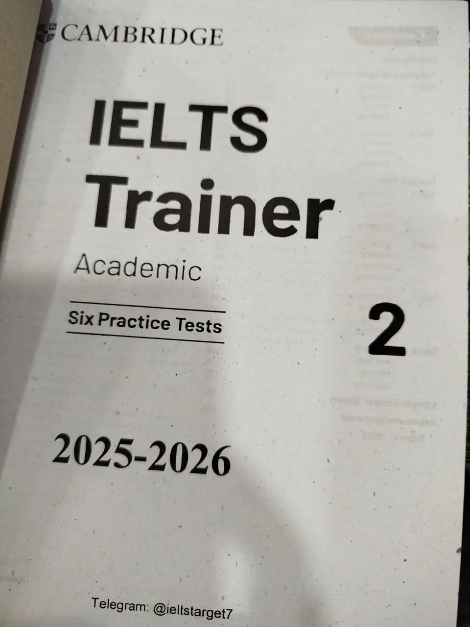 Picture of Cambridge IELTS Trainer 2 Six Practice Tests by Amanda French