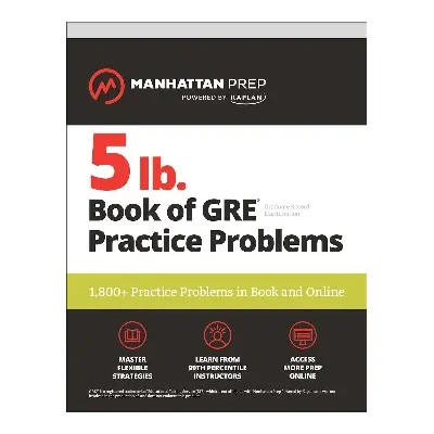 Picture of 5 lb. Book of GRE Practice Problems by Manhattan Prep