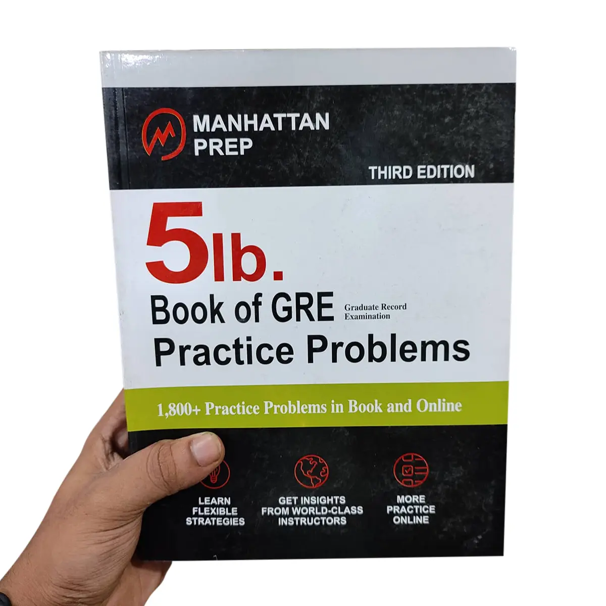 Picture of 5 lb. Book of GRE Practice Problems by Manhattan Prep