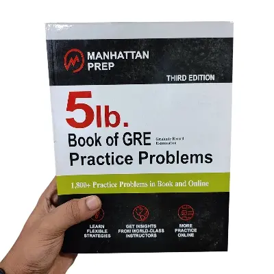 Picture of 5 lb. Book of GRE Practice Problems by Manhattan Prep