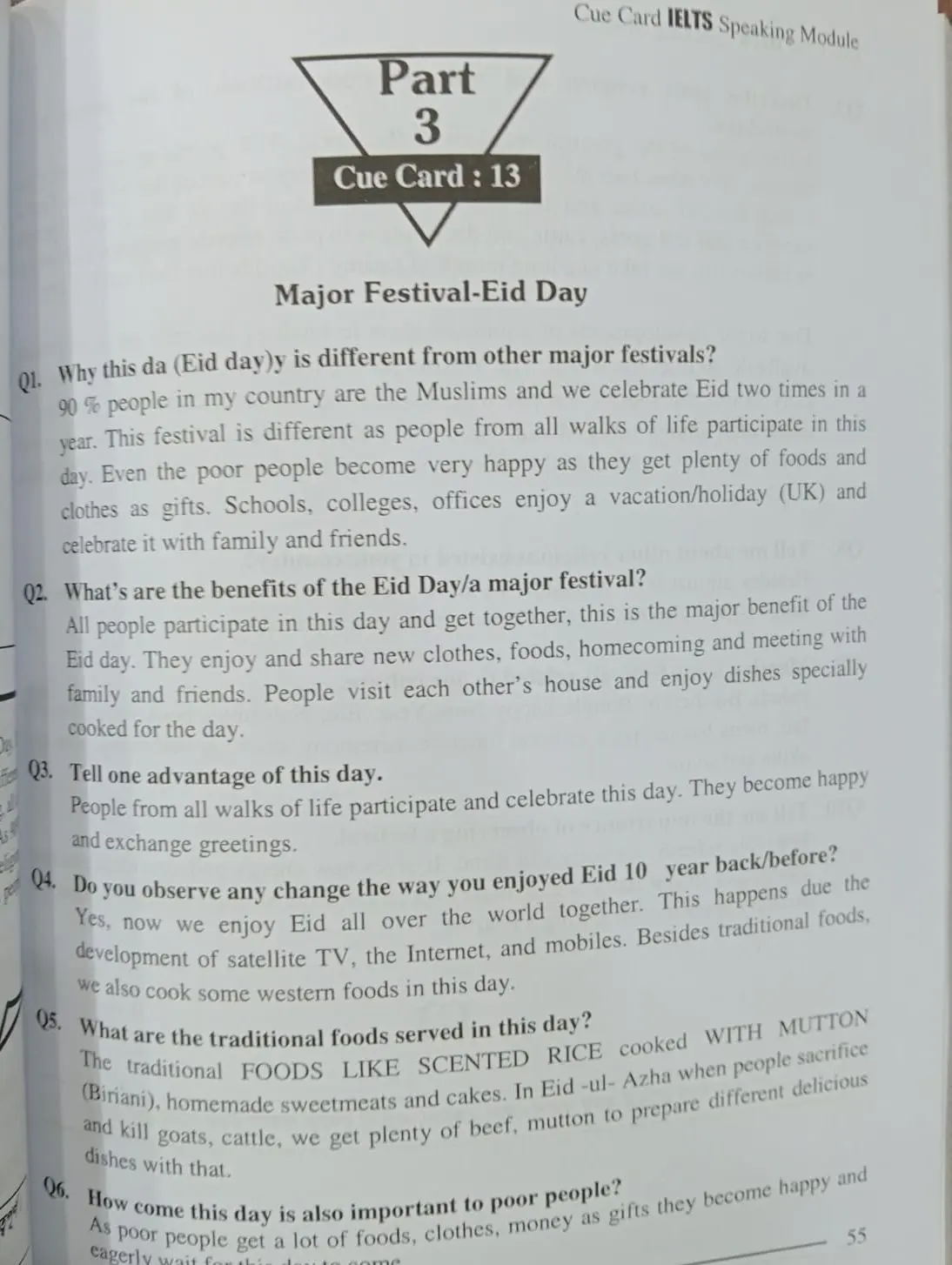 Picture of KHAN`S CUE CARD IELTS SPEAKING MODULE, (White Print)