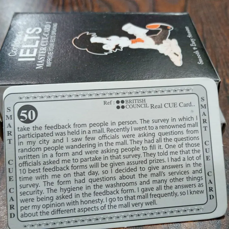 Picture of Confidents Ielts Smart Cue 1 & Master Cue 1 Improve Your Ielts Speaking Card