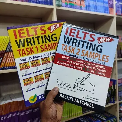 Picture of Rachel Mitchell Writing Task 1 and 2 Samples (2 books)