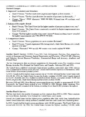 Picture of Cambridge IELTS Writing Task 1 Answers Developer Guide