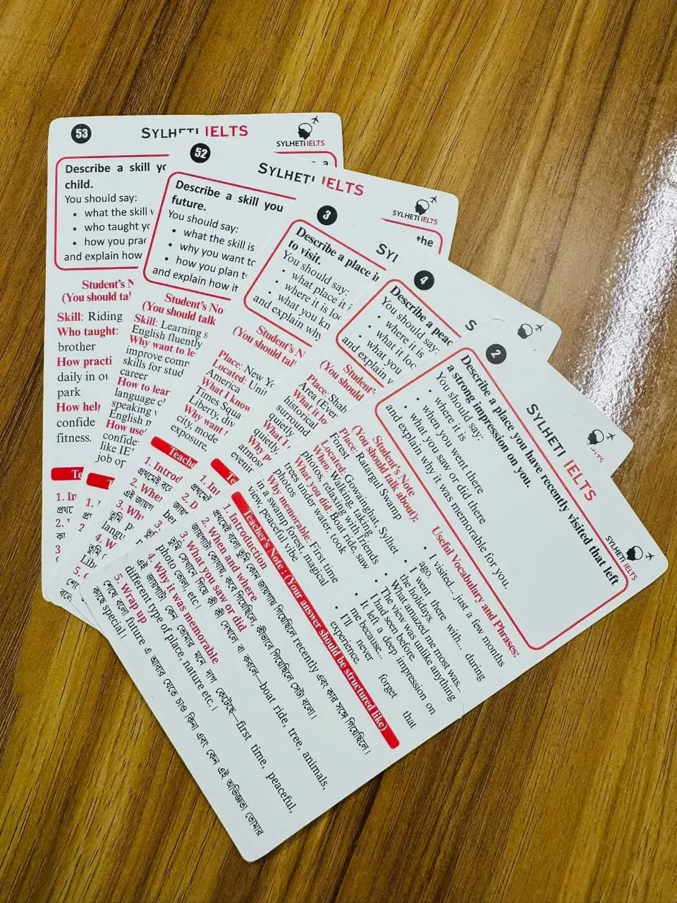 Picture of Sylheti IELTS Speacial Cue Card