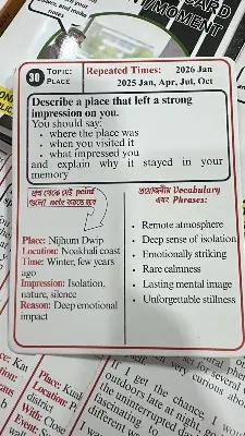 Picture of Confidents Repeated Cue Cards for IELTS Speaking